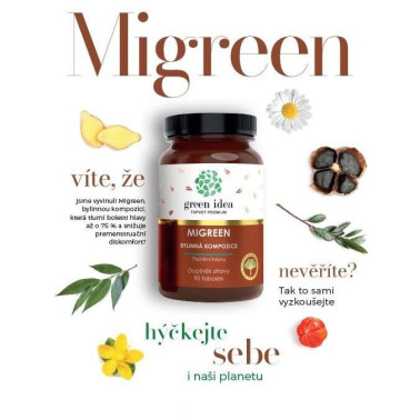 MIGREEN - 90 tobolek - Při pravidelném používání se snižuje četnost a tlak třeštění hlavy