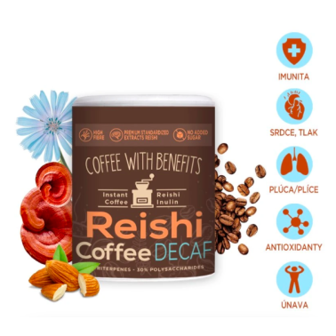 REISHI KÁVA Decaf bez kofeinu 93g