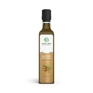 Rakytníkový sirup třtinový 250ml - Na podporu imunity, na srdce, cévy