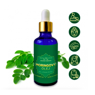 Moringový olej – Olej „stromu života“ 100% přírodní olej lisovaný za studena 50 ml