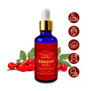 Šípkový olej – Luxusní péče 100% přírodní olej lisovaný 50 ml