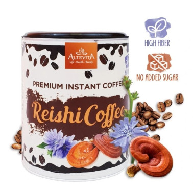 REISHI KÁVA - COFFEE 93G IMUNITA, SRDCE,TLAK,PLÍCE,ÚNAVA, ANTIOXIDANT