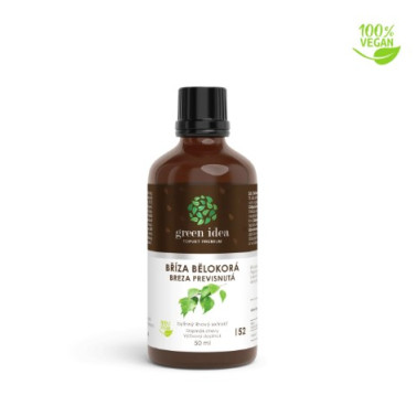 Bříza bělokorá 50ml - Čistí organismus od toxinů a toxických látek, podporuje prokrvení ledvin, močového měchýře