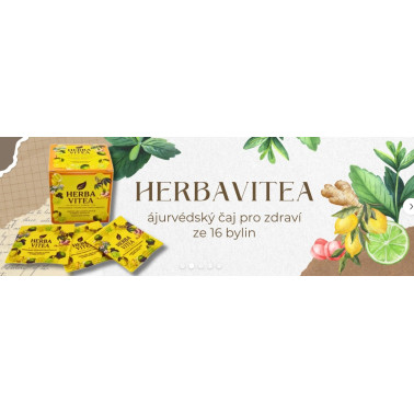 Herbavitea ájurvédský bylinný čaj - 16 starověkých bylin v jediném čaji 20 x 4g