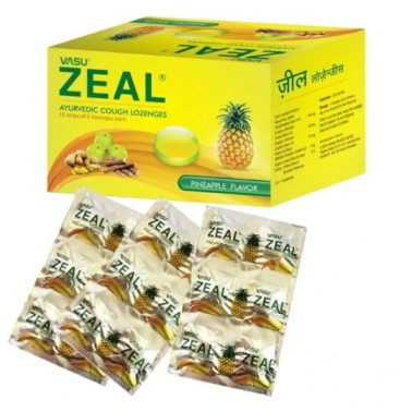 Vasu Zeal Plus, kašel a bolest v krku, 60 pastilek